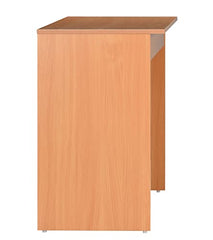 DeckUp Eden Home Engineered Wood Study Table and Office Desk (White, Matte Finish)