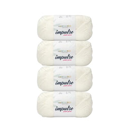 WOAFASHIONS - World of Arts Impulse Hand Knitting & Crochet Yarn, Premium Acrylic, 4 : Medium (Anchor Grey) (100gms / 3.5oz / 200mtr / 218yds)