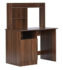 DeckUp Zeus Engineered Wood Study Table and Office Desk (Wotan Oak & White)