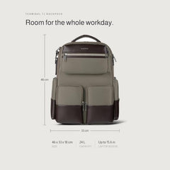 scarters Terminal T2 Backpack 24L, Fits 15.6" Laptop (Black)
