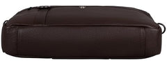 WildHorn Premium Leather Laptop Bag for Men | Handcrafted | Adjustable Shoulder Strap, Fits 15.6-Inch Laptop | Ideal for Office, Travel, Daily Use - 1 Year Warranty (WALNUT)