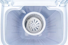 DMR Shoes Washing Machine DMR-SHB-46 (W2Yr) - 4.6 kg washing and 2 kg spin drying Top Load Semi Automatic Portable Mini Size-White - With 2 years Free Spare Supply Warranty