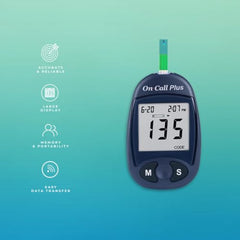 On Call Plus Glucometer with 10 FREE strips from ACON USA