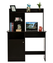 DeckUp Zeus Engineered Wood Study Table and Office Desk (Wotan Oak & White)