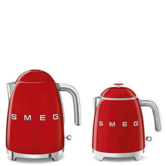 Smeg 0.8L Electric Kettle 1400W, Original Italian Brand, Patented Smeg Red Color, Highest Food Grade Stainless Steel Full Body, Soft Lid Opening System, Luxury 50's Style KLF05RDEU