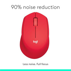 Logitech M331 Silent Plus Wireless Mouse, 2.4GHz with USB Nano Receiver, 1000 DPI Optical Tracking, 3 Buttons, 24 Month Battery Life, PC/Mac/Laptop - Black