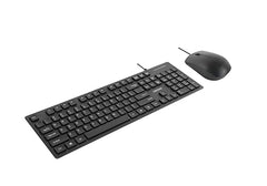 Lenovo 305 USB-C Wired Keyboard & Mouse Combo, Black, Spill-Resistant, Narrow Border, Adjustable Tilt, Full-Size Keyboard & Mouse, Compatible with Laptop, PC, Tablet, USB-C Connectivity Gaming Office