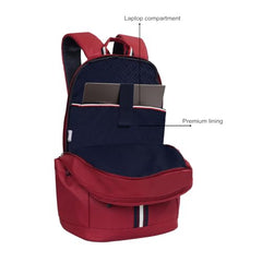 Tommy Hilfiger Laptop Backpack Elbert - Navy | Backpack for School, College and work | Water-Resistant, Fits 15-inch Laptop, with Rain Cover, Trolley Holder & 1-Year Warranty | 31L Capacity