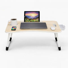 GoRogue Stud Foldable Wooden Mini Lapdesk for Couch, Sofa Bed, Study Tray Table Stand for Writing (Walnut), 40 Centimeters