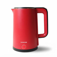 SINGER Cutie DX Electric Kettle 1350 Watts | 2 Years Warranty | 1.5 Liters | Quick Boil | Stainless Steel | Cool-Touch Handle and Lid | Auto Shut Off | Tea & Coffee, Instant Noodles, Rice, Soups