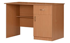 DeckUp Hermes Engineered Wood Study & Computer Table and Office Desk (Bavarian Beech, Matte Finish)