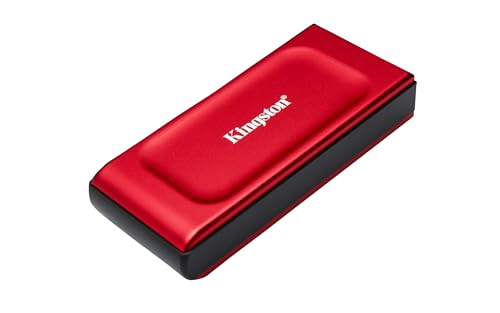 Kingston XS1000 2TB Portable SSD Red| Pocket-Sized | USB 3.2 Gen 2 | External Solid State Drive | Up to 1050MB/s | SXS1000R/2000G