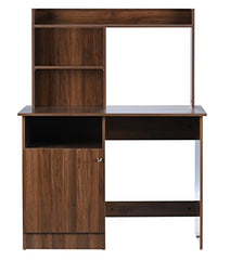 DeckUp Zeus Engineered Wood Study Table and Office Desk (Wotan Oak & White)