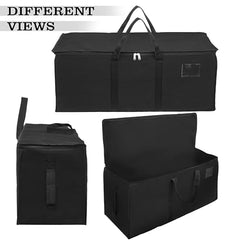 Storite Jumbo Super-Size 81 L Canvas Moisture Proof Heavy Duty Storage Bag | for Toys/Stationery/Blankets/Clothes/Moving Bags MultiPurpose With Strong Reinforced Handles Rectangular Cream (87x26x36 cm)