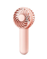 Gaiatop Mini Handheld Fan, Lightweight Hand Fan for Women Cute Design 3 Speed Strong Wind Portable Fan, USB Rechargeable Fan Personal Fan for Indoor Outdoor Travel Makeup(Pink)