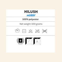 HILUSH Hobby,Wool Yarn dk Acrylic Hand Knitting Yarn Ball (100g/1 Ball),Suitable for Craft amigurumi Shade 001 (Sky Blue)