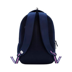 Genie Elsie School Backpack For Girls |19 In-36 Ltr with Laptop Sleeve, Rain Cover and Three Compartments with Padded Shoulders |Best for Books,Stationery,Lunch Box & Essentials - Lavendar,Multicolor