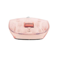 Arctic Fox Clearview Transparent Wireless and Bluetooth Rechargeable Mouse, USB Receiver,LED Battery Magic Silm for Office/PC/Mac/Laptop/Apple/ipad(Pink)