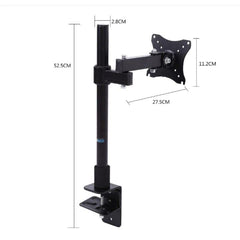 SYGA Monitor Stand Arm Desk Mount Fully Height Adjustable Bracket with C-Clamp & Gronment 180 Tilt Rotation Suitable for 13 to 30 Inch TV and Monitor Screen - Dual Horizontal Stand
