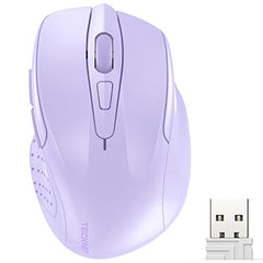 TECKNET Wireless Mouse, 2.4G Ergonomic Computer Mouse, 2600 DPI, Green