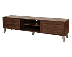 DeckUp Soneva Engineered Wood TV Unit (Wotan Oak & White, Matte Finish)