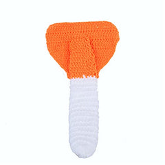 MOMISY Baby Photography Props, Fox Outfit, Includes Hat & Long Tailed Nappy for Kids Parties Anniversaries Photography, Orange