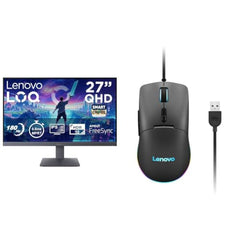 Lenovo LOQ 27Q-10 (Smartchoice) | 27" (68.5cm) QHD (2560x1440) IPS 180Hz Gaming Monitor | 0.5ms, HDR10 Compliance, AMD FreeSync, 99% sRGB, 2xHDMI 2.1 TMDS, 1xDP 1.4| Tilt | Lunar Grey | 68F3GACBIN