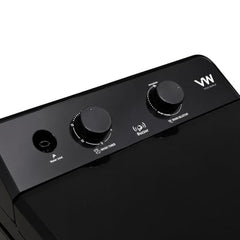 VW Visio World 8.5 kg semiautomatic Top Load Washer Only with Powerful Wash, V8 Supreme-Wash, Black/Grey