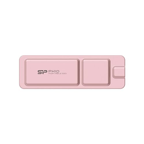 SP Silicon Power PX10, 4TB Portable SSD Up to 1050MB/s, Compact Pocket-Size USB 3.2 Gen 2, Type-C, External Solid State Drive, Pink