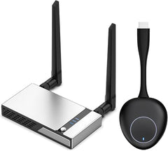 Tobo Wireless HDMI Transmitter and Receiver 100M/328FT: Portable Plug and Play 5G 1080P@60Hz HDMI Extender Kit for Streaming Video and Audio to Monitor for Laptop PC TV Box Projector TD-1451WA