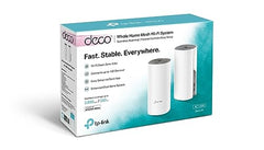 TP-Link Deco E4 Whole Home Wi-Fi Mesh System, Seamless and Speedy(AC1200) 1200Mbps Wireless, Works with Amazon Echo/Alexa, Router and WiFi Booster Replacement, Parental Control, Dual_Band