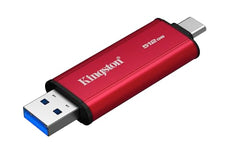 Kingston 512GB Dual USB-A/C Portable SSD | Up to 1050MB/s | USB 3.2 Gen 2 | SPSD/512GB