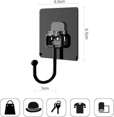 Shivstor 15 Pack Self Adhesive WallHook Heavy DutyHook for Hanging Without Drilling Transparent Nail Free StickyHook Strong Wall Hanger Set of 15 FlowerHook for Kitchen Bathroom Home Storage