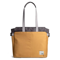 DailyObjects Recycled PET Dual Color Key Tote Bag For Women & Girls | Stylish Ladies Purse for Everyday Essentials | Fits any Laptop Upto 15.6 Inch | Padded Laptop Compartment - (Charcoal-Kelp)