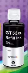 Compatible Inkjet Refill Ink for HP Ink Tank GT51 GT52 Series Replacement Ink for HP 310,315,319,410,415,419,450,510,550,610,GT5810 GT5820,GT5811 Printer (Color Set (BK-70ml 2pc /CMY-70ml))