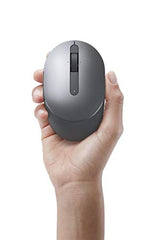 Dell MS5120W Mobile Pro Wireless Mouse, Gray Wireless 2.4GHz, Bluetooth 5.0, Microsoft Swift Pair/Dell Pair, Optical LED Sensor