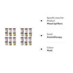 Floryn Decor Jar Scented Candles Gift Set | Scented Candle Set | Highly Fragranced Candles Pack of 6 Mini Jars