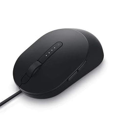Dell Pro MS3220 Wired Mouse, Adjustable DPI at 400,800 (Default),1600, 3200, Scrolling Wheel, 5 Buttons, USB 2.0, 0.21 lb., Work Faster, Black