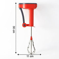 SUPERMOM Hand Blender 1 Pc – Manual Multipurpose Handheld Blender with Stainless Steel Whisk for Coffee, Egg Beating, Churning, Cream and Milkshake, Compact and Easy to Clean Mixer for Kitchen Use
