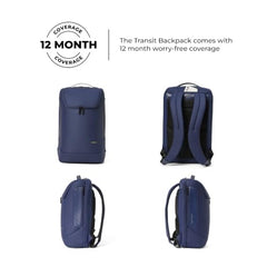 MOKOBARA Transit Backpack | Fits Laptop Up To 16 Inch, 30L Capacity, Water-Resistant Polyester, Vegan Leather Trims | Money Moves, Black