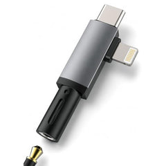 Verilux® 2 in 1 Audio Adapter USB C and Light to 3.5mm Jack Converter