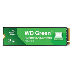 Western Digital 2TB WD Green SN3000 NVMe Internal SSD - Solid State Drive - Gen4 PCIe, M.2 2280, Up to 5,000 MB/s - WDS200T4G0E