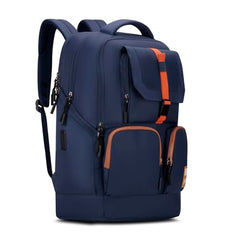 Skybags Hustle 15.6 Inch Compatible Laptop Backpack 31L | 3 Compartments with Flushed USB Ports (Type A & Type C) & Rain Cover | Side Bottle Pockets | Office & Travel Backpack for Men & Women (Navy)