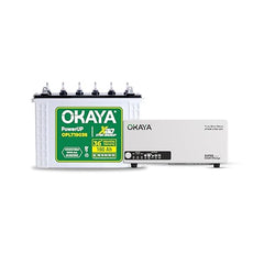 Okaya Inverter with Battery Combo for Home, Office & Shops | ATSW 1700 12V Pure Sine Wave Inverter 1450VA with 36 Months Warranty & OPSJT19048 160Ah Battery with 48 Months Warranty