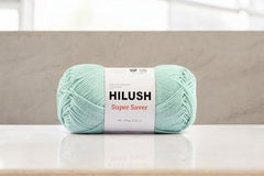 HILUSH super saver,Poly Yarn PACK OF 2 BALLS (1 Ball/100 Gram Each) Ball Supersoft Hand Knitting Wool Ball, Suitable for Craft, Crochet, Amigurumi, Embroidery, Toys, Garments, Flowers and Hobby Projects , Shade no - (grey)