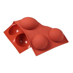 MOMISY Silicone Semi Sphere Mould, 6-Cavity Half Ball Baking Tray for Chocolate Bombs, Dome Cakes, Jelly, Soap, and Desserts – Oven & Freezer Safe