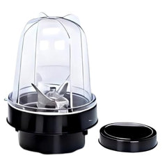 Stainless Steel Combo (Mini 180 Ml & 250 Ml) Jar Set one for Mixer Grinder, Compatibility with all mixer grinders with 2 slots of jar fitting with 4 teeth coupler