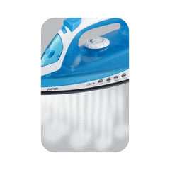 Havells Vapor 1250 Watts Steam Iron With Teflon Coated Sole Plate, Self Cleaning Function, Vertical & Horizontal Ironing & 2 Years Warranty. (Blue), Abs