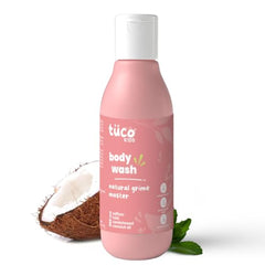 Tuco Kids Body Wash for Kids, With Saffron & Tulsi, Natural Baby Wash-300ml | Gently Cleanses, Soothes & Nourishes Skin, With Sandalwood Oil, SLS, Sulphate & Paraben Free, Gentle Baby Body Wash For Bath