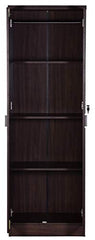 DeckUp Plank Cove 2-Door Engineered Wood Wardrobe with Mirror (Wotan Oak and White, Matte Finish)